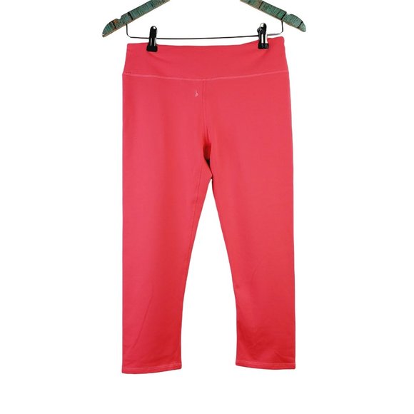 Fabletics Mid-Rise PowerHold NEON Pink Capri Leggings Sz S - Picture 2 of 8
